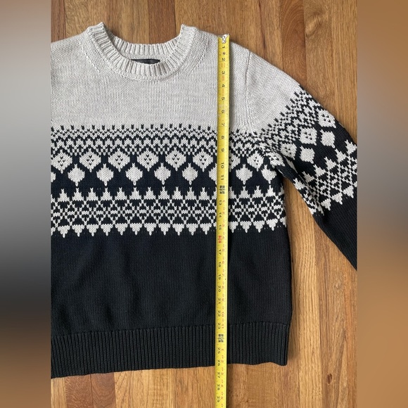 Banana Republic Pima Cashmere Fair Isle‎ Chunky Knit Crewneck Sweater Men’s XL - Picture 7 of 8